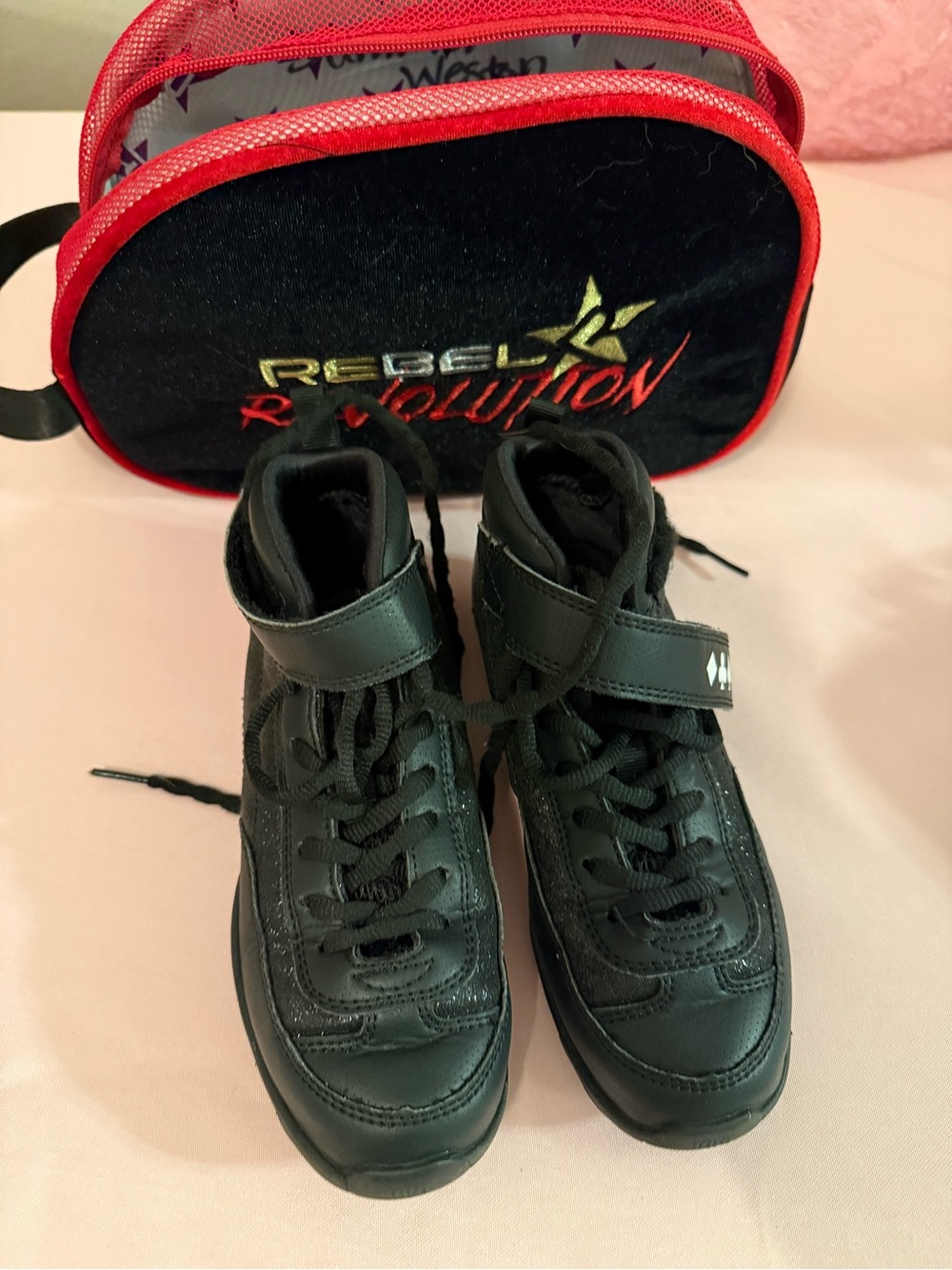 Rebel Revolution Kids Black High-Top Sneakers
